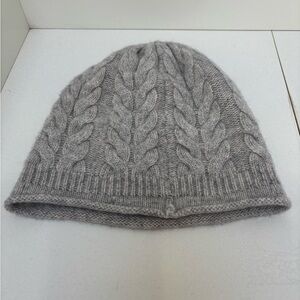 Christian Siriano Light Gray Cashmere Beanie